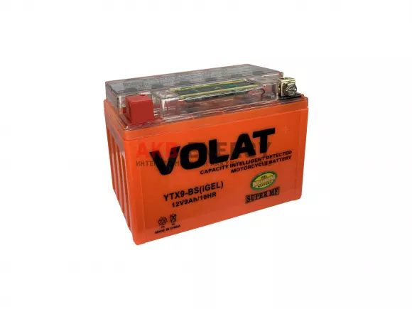 Купить новый аккумулятор VOLAT 9 Ач 120 A [EN] 12V (YTX9-BS) Гелевый интернет-магазин AKB ENERGY во Владимире