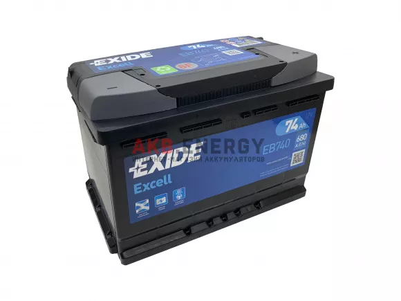 Купить новый аккумулятор EXIDE Excell 74 Ач 640 А [EN] Обратный интернет-магазин AKB ENERGY во Владимире