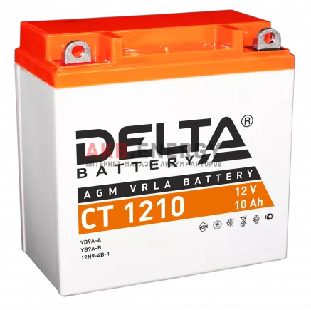 Купить новый аккумулятор DELTA CT 1210 10 Ач 100 A [EN] 12V интернет-магазин AKB ENERGY во Владимире