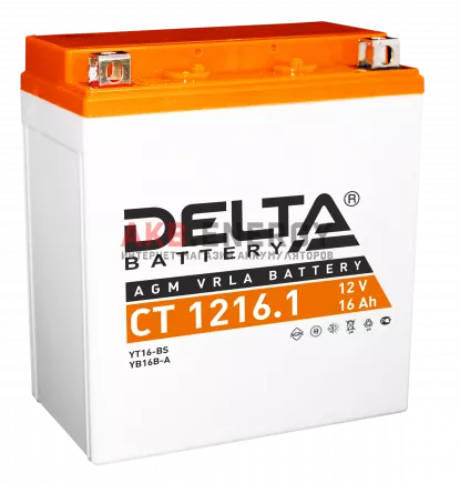 Купить новый аккумулятор DELTA CT 1216.1 16 Ач 230 A [EN] 12V интернет-магазин AKB ENERGY во Владимире
