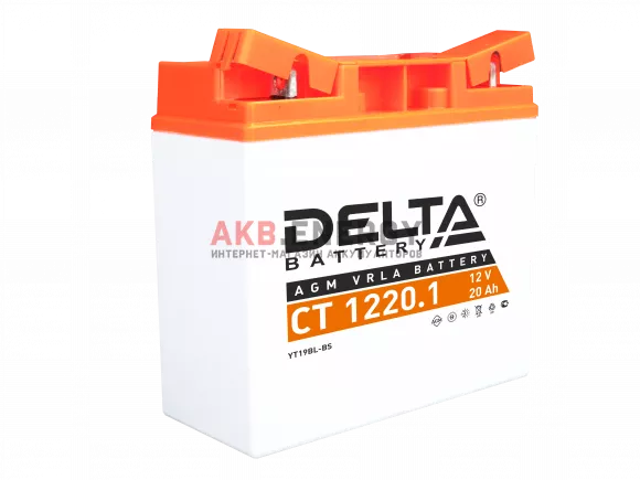 Купить новый аккумулятор DELTA CT 1220.1 20 Ач 260 A [EN] 12V интернет-магазин AKB ENERGY во Владимире