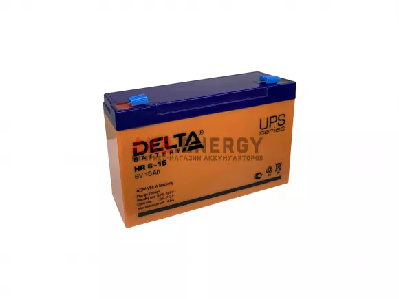 Купить новый аккумулятор DELTA HR 6-15 15 Ач 6V интернет-магазин AKB ENERGY во Владимире