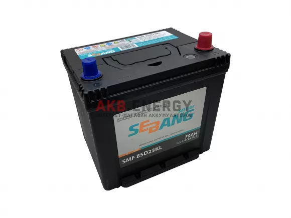 Купить новый аккумулятор SEBANG 70 Ач 570 А [EN] Обратный (SMF 85D23KL) интернет-магазин AKB ENERGY во Владимире
