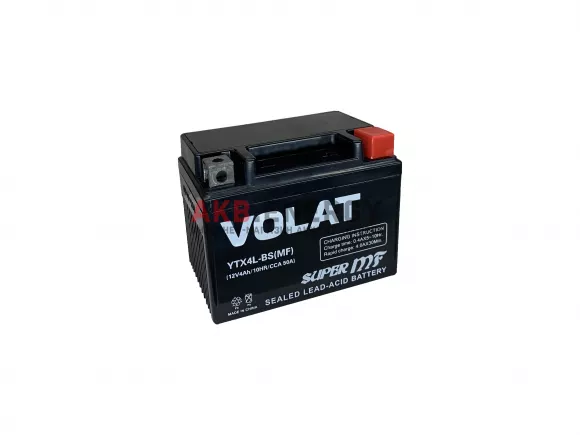 Купить новый аккумулятор VOLAT 4 Ач 50 A [CCA] 12V YTX4L-BS (MF) интернет-магазин AKB ENERGY во Владимире