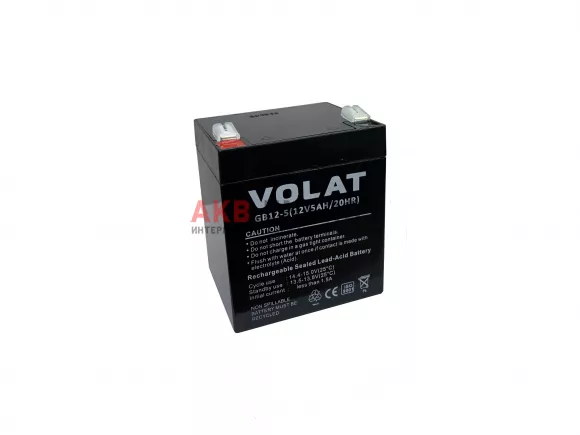 Купить новый аккумулятор VOLAT GB12-5 5 Ah 12V интернет-магазин AKB ENERGY во Владимире