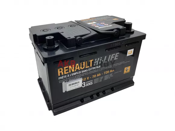 Купить новый аккумулятор RENAULT STANDART 70 Ач 720 А [EN] Обратный интернет-магазин AKB ENERGY во Владимире