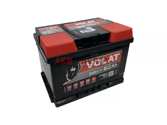 Купить новый аккумулятор VOLAT 65 Ач 640 А [EN] низкий Обратный интернет-магазин AKB ENERGY во Владимире