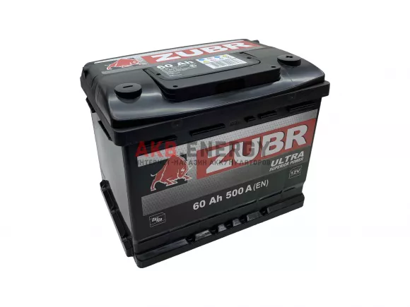 Купить новый аккумулятор ZUBR ULTRA 60 Ач 600 А [EN] Обратный интернет-магазин AKB ENERGY во Владимире
