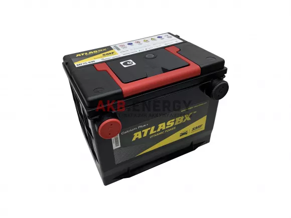 Купить новый аккумулятор ATLAS SMF 68 Ач 630 А [CCA] Обратный (MF75-630) бок. кл. интернет-магазин AKB ENERGY во Владимире