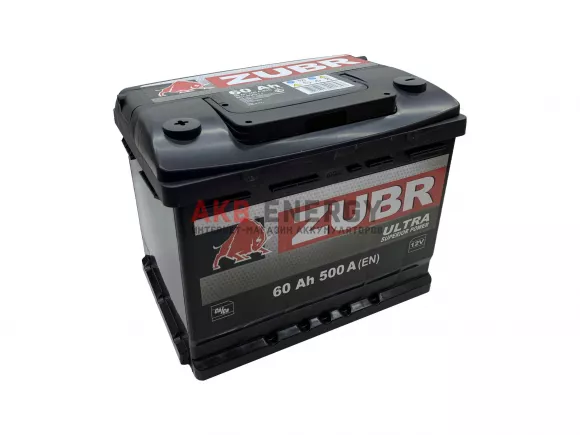 Купить новый аккумулятор ZUBR ULTRA 60 Ач 600 А [EN] Прямой интернет-магазин AKB ENERGY во Владимире