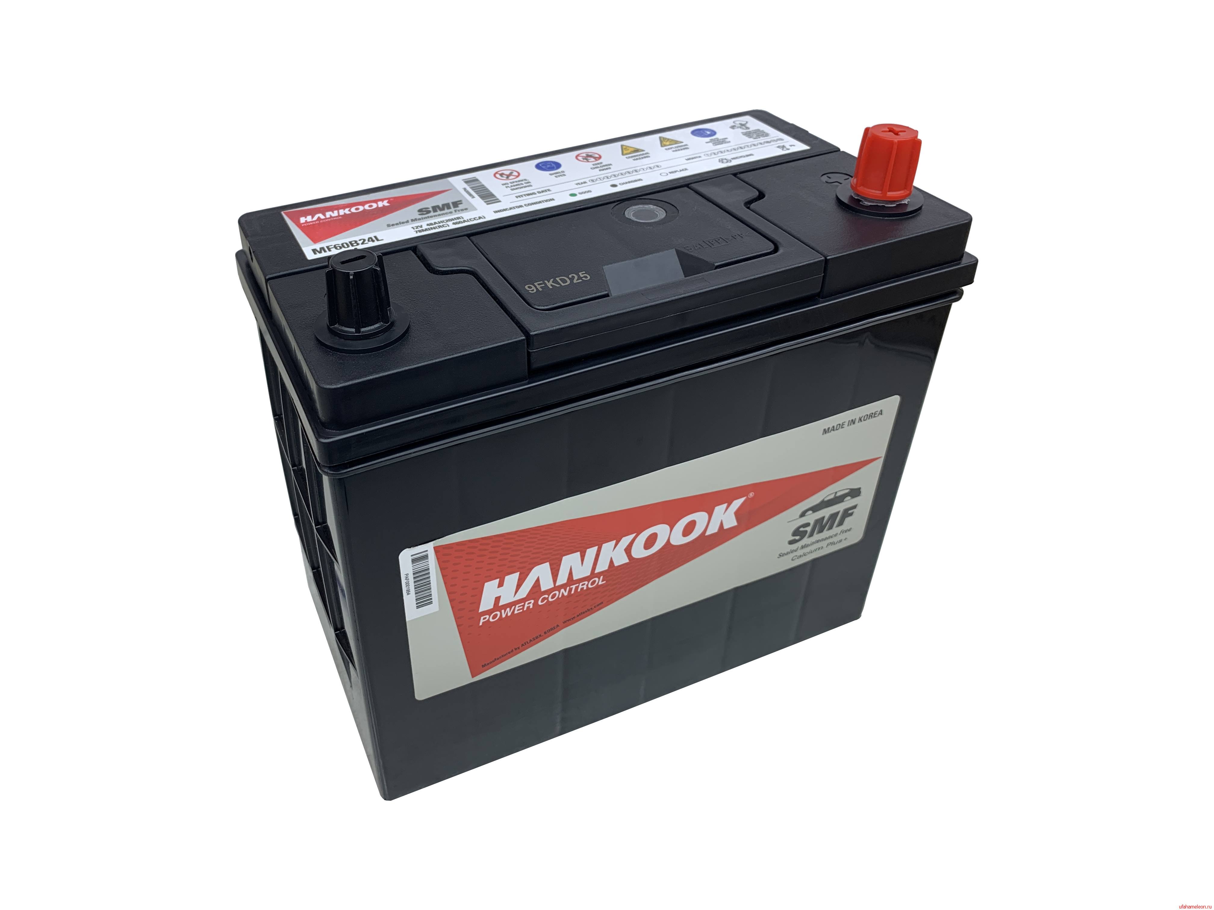 Аккумулятор автомобильный hankook