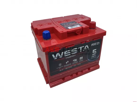 Купить новый аккумулятор WESTA RED 50 Ач 480 А [EN] Обратный интернет-магазин AKB ENERGY во Владимире