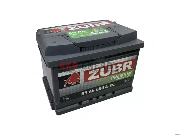 Купить новый аккумулятор ZUBR PREMIUM 65 Ач 650 А [EN] низкий Прямой интернет-магазин AKB ENERGY во Владимире
