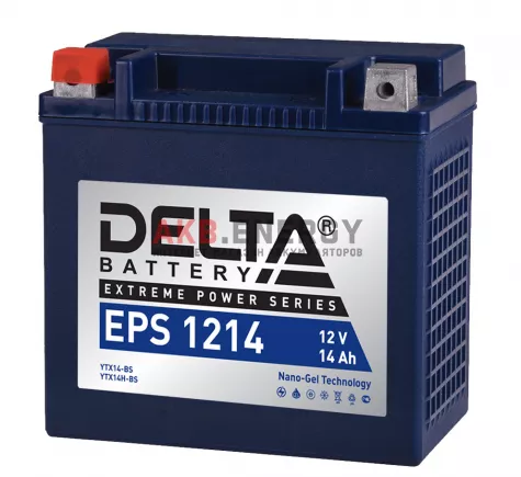 Купить новый аккумулятор DELTA EPS 1214 14 Ач 220 A [EN] 12V интернет-магазин AKB ENERGY во Владимире