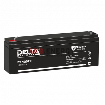 Купить новый аккумулятор DELTA DT 12022 2.2 Ач 12V интернет-магазин AKB ENERGY во Владимире