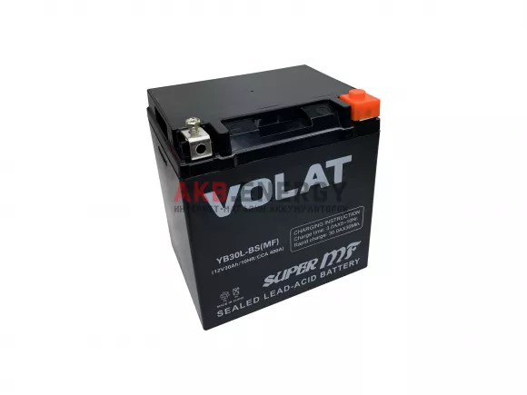 Купить новый аккумулятор VOLAT 30 Ач 400 A [CCA] 12V (YB30L-BS) MF интернет-магазин AKB ENERGY во Владимире