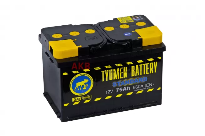 Купить новый аккумулятор TYUMEN BATTERY STANDARD 75 Ач 660 А [EN] Прямой интернет-магазин AKB ENERGY во Владимире