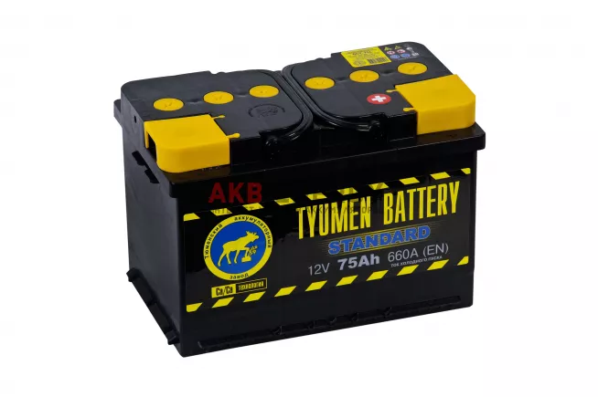 Купить новый аккумулятор TYUMEN BATTERY STANDARD 75 Ач 660 А [EN] Обратный интернет-магазин AKB ENERGY во Владимире