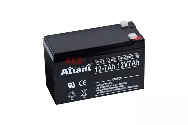 Купить новый аккумулятор ATLANT 12-7Ah (F1) 12V интернет-магазин AKB ENERGY во Владимире