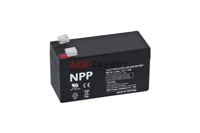 Купить новый аккумулятор NPP NP12-1.3 Ah 12V интернет-магазин AKB ENERGY во Владимире