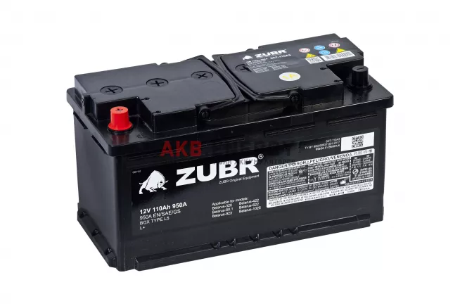 Купить новый аккумулятор ZUBR ORIGINAL EQUIPMENT 110 Ач 950 А [EN] Прямой интернет-магазин AKB ENERGY во Владимире