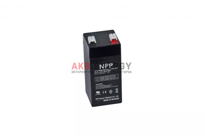 Купить новый аккумулятор NPP NP4-4.5Ah 4V интернет-магазин AKB ENERGY во Владимире