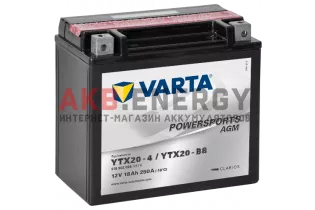 VARTA POWERSPORTS AGM 18 Ач 250 A [EN] 12V YTX20-BS (YTX20-4) 518 902 026 A51 4