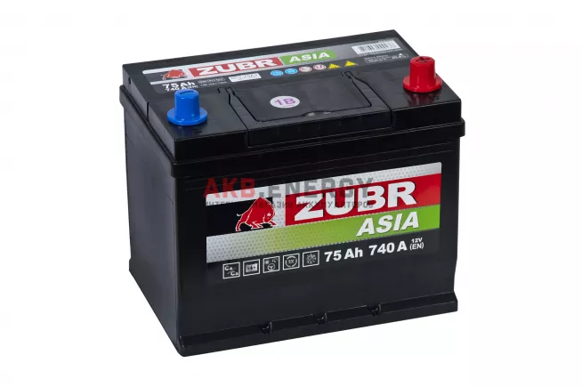 Купить новый аккумулятор ZUBR PREMIUM ASIA 75 Ач 740 А [EN] Обратный интернет-магазин AKB ENERGY во Владимире