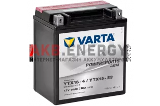 VARTA POWERSPORTS AGM 14 Ач 210 A [EN] 12V YTX16-BS (YTX16-4) 514 902 022 A51 4