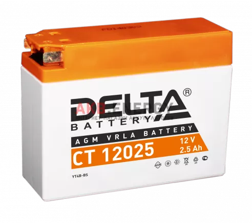 Купить новый аккумулятор DELTA CT 12025 2.5 Ah 12 V интернет-магазин AKB ENERGY во Владимире