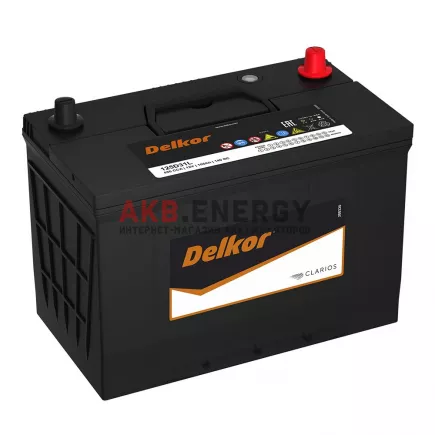 Купить новый аккумулятор DELKOR 105 Ач 800 А [CCA] Прямой (125D31R) интернет-магазин AKB ENERGY во Владимире